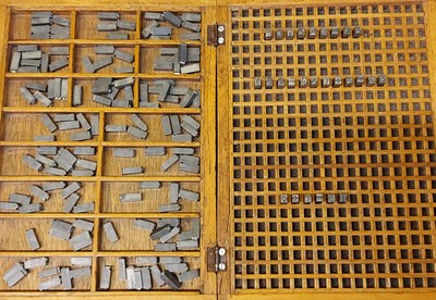 Caja de matemáticas de madera