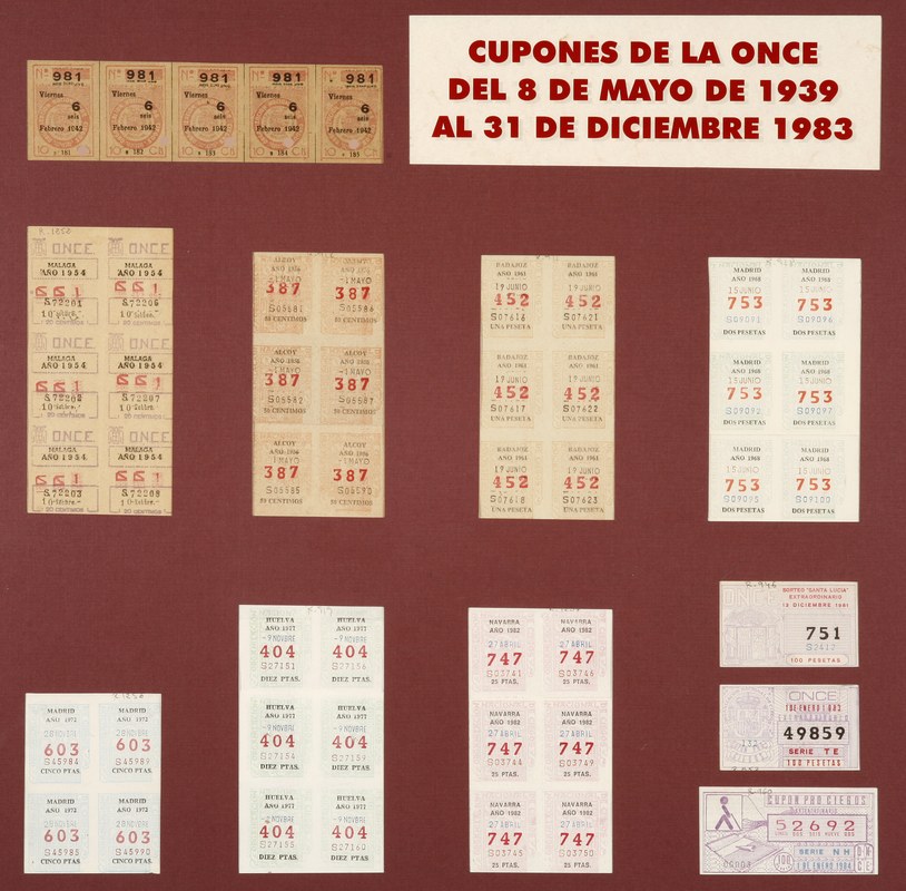 Tira de 10 cupones de Alcoy. Nº 387