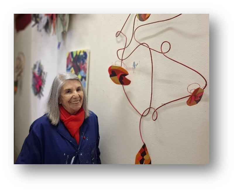 Carmen Bozzano en su taller