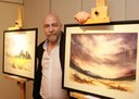 José Miguel Gonzalez pintor afiliado a la ONCE