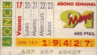 Abono semanal del 17 al 23 de mayo de 1991
