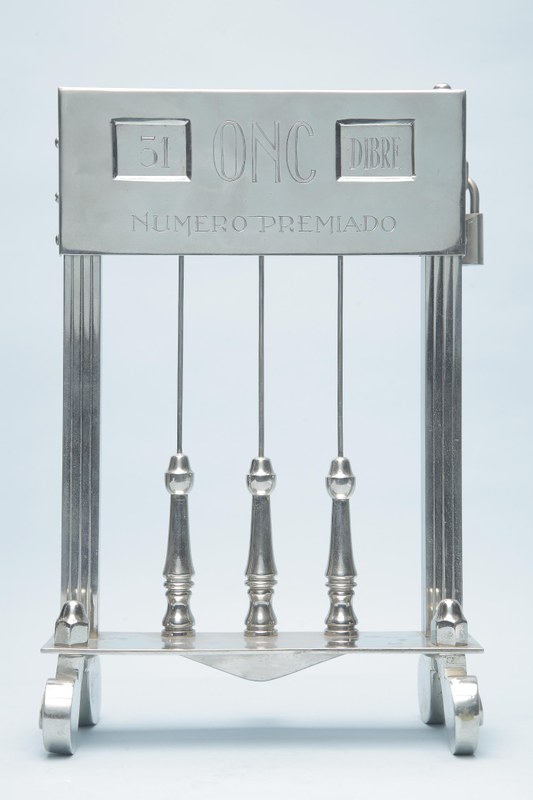 Expositor del número premiado