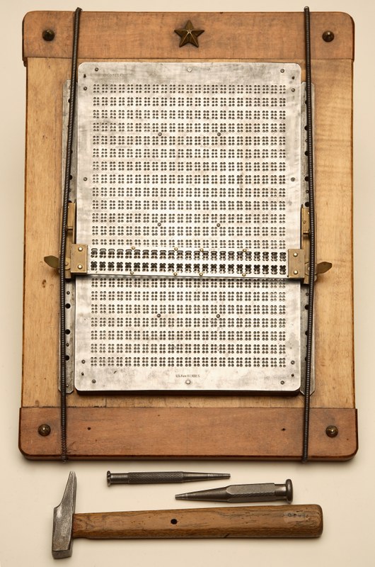 Pauta braille para hacer clichés