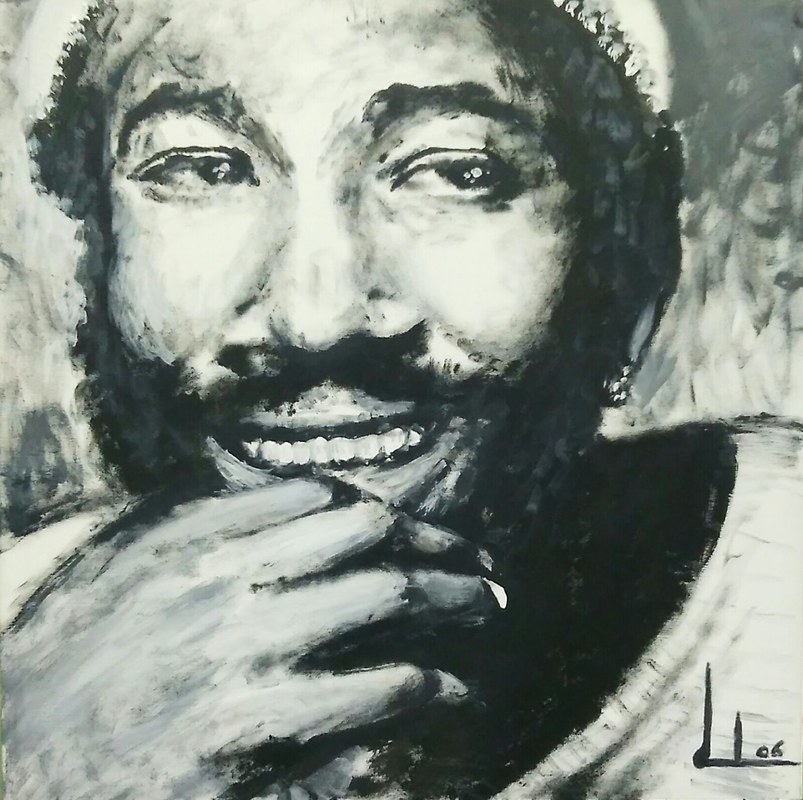 Retrato de Marvin Gaye