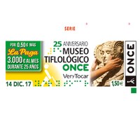 Cupón decdicado al Museo con la imagen de la Dama de Elche
