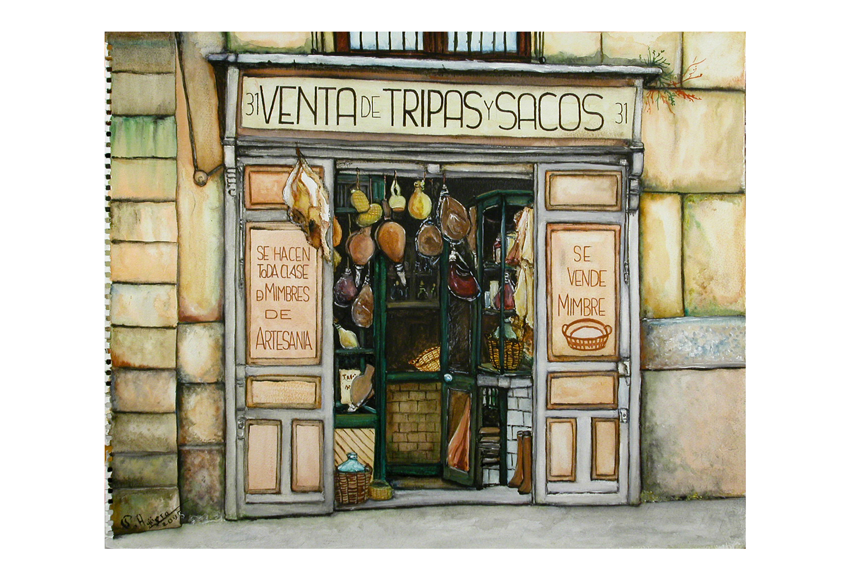 Tienda pintoresca en la Cava Baja