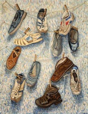 Las zapatillas viejas