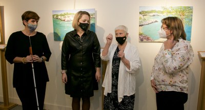 Cristina Gutiérrez Lafuerza durante la inauguración