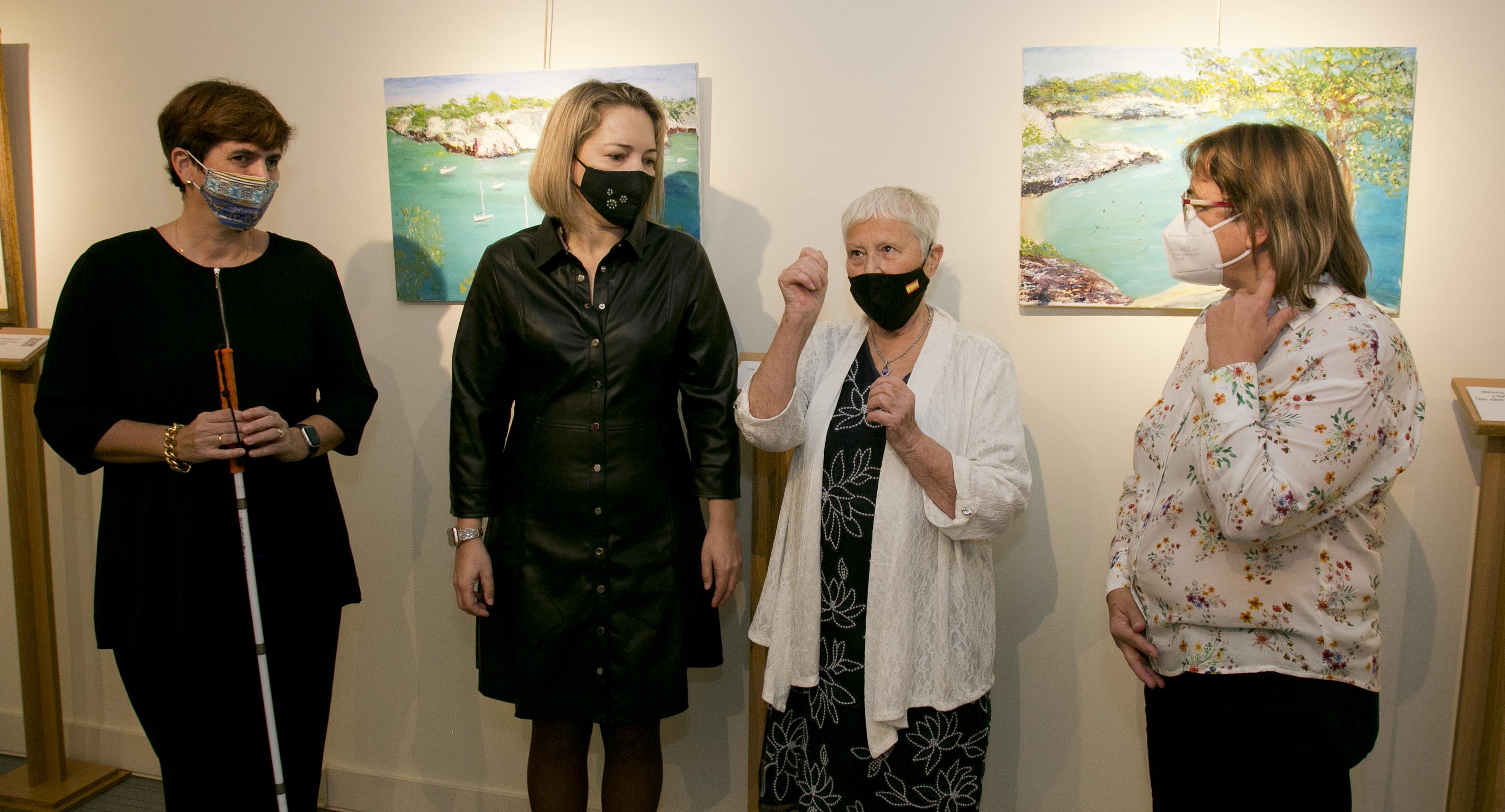 Cristina Gutiérrez Lafuerza durante la inauguración