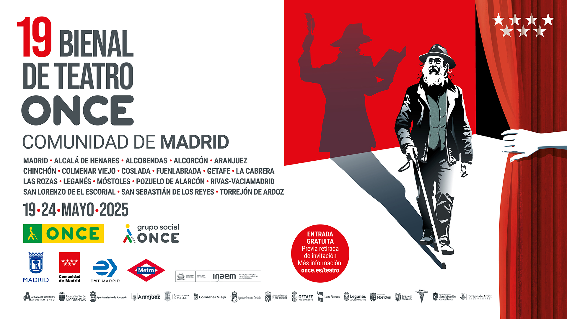 Cartel 19 Bienal de Teatro de la ONCE