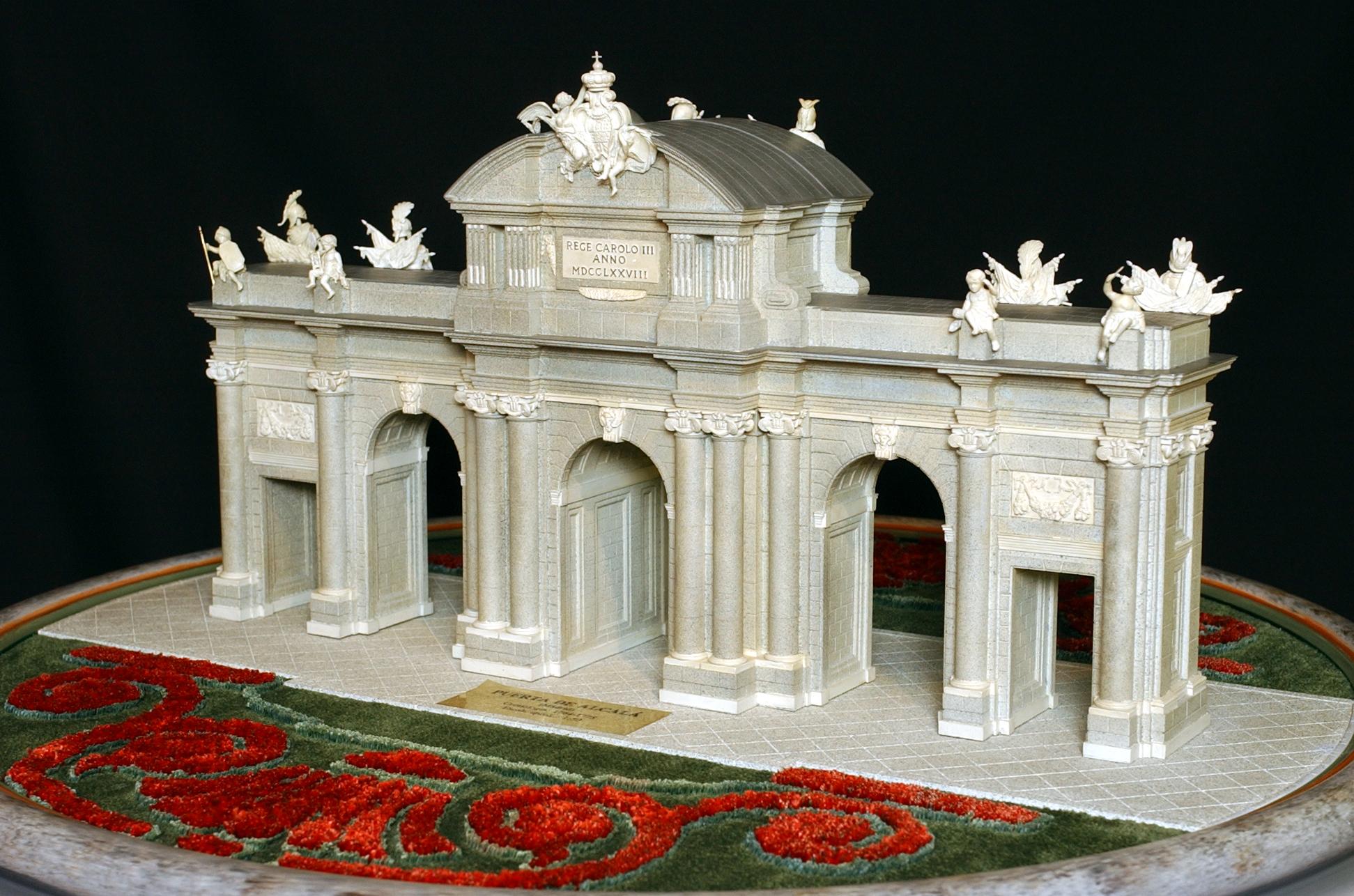 Maqueta de la Puerta de Alcalá de Madrid