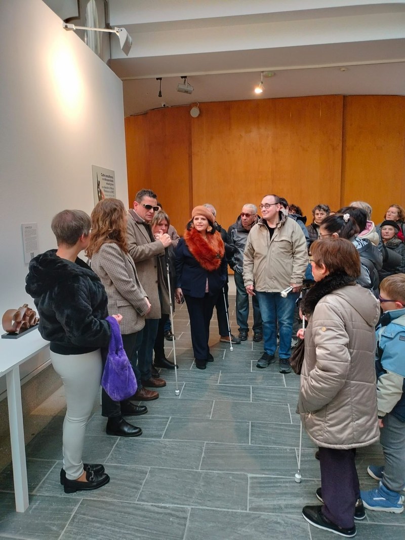 Inauguración expo Lugo "Cuatro escultores con discapacidad visual"